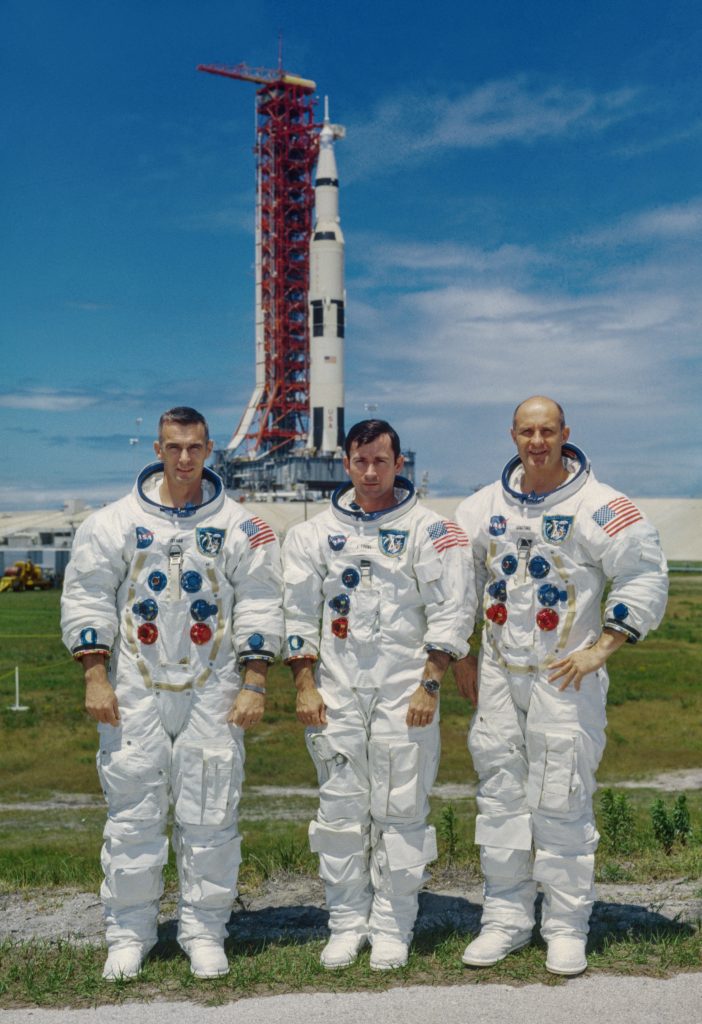 John Young e l'equipaggio di Apollo 10
