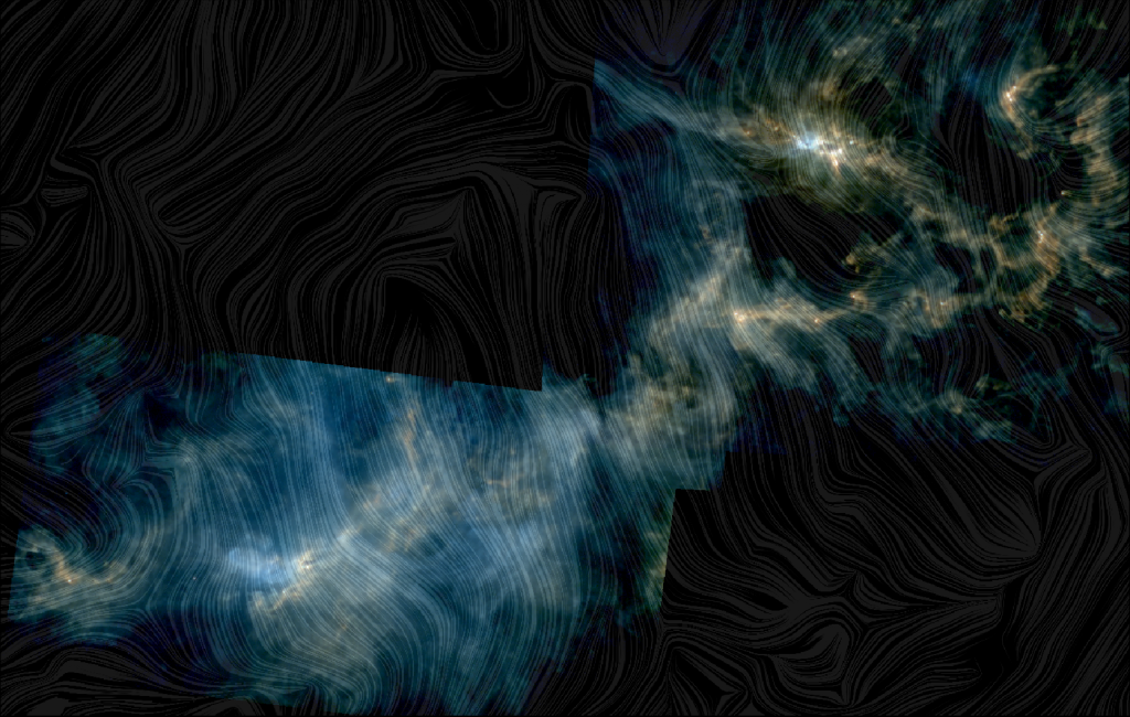 La nube molecolare di Perseo vista da Herschel e Planck