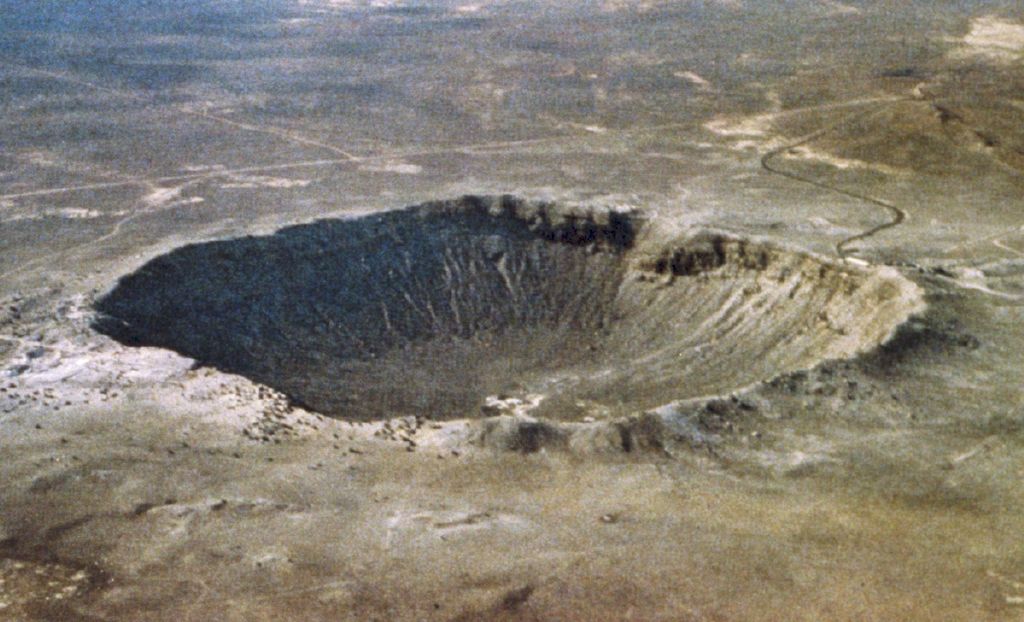 Il Meteor Crater in Arizona, USA.