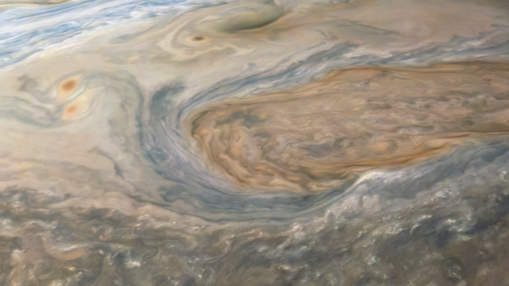 Giove ripreso da Juno
