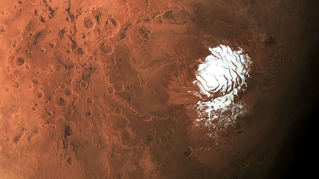 Polo sud Marte