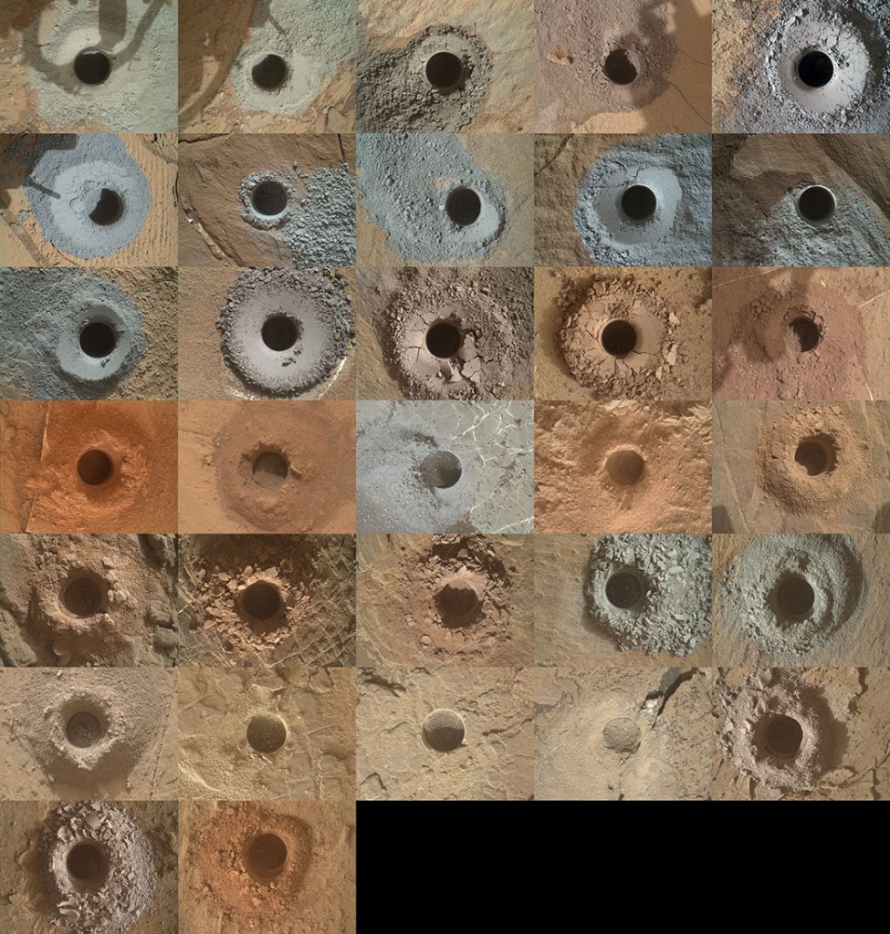 Il lavoro di Curiosity su Marte