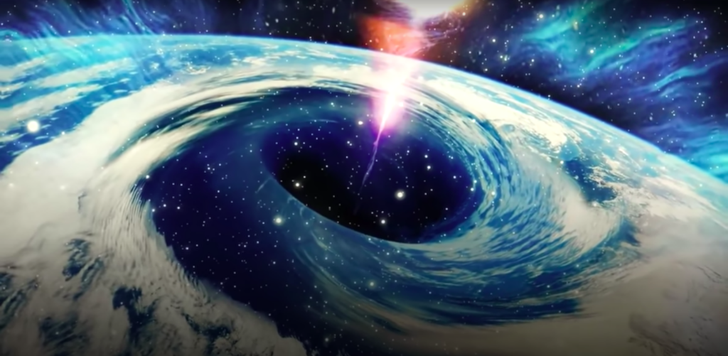 The Earth was sucked into a black hole