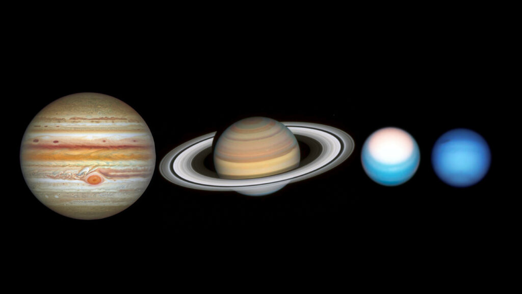 I giganti gassosi del sistema solare esterno pianeta
