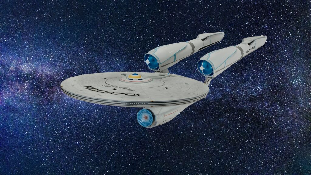 L'astronave Enterprise di Star Trek.