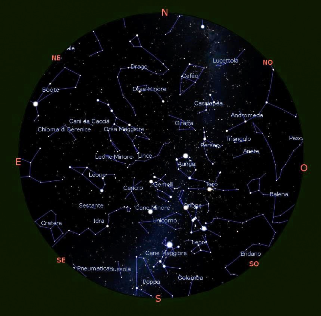 Il cielo di Gennaio 2022 Passione Astronomia