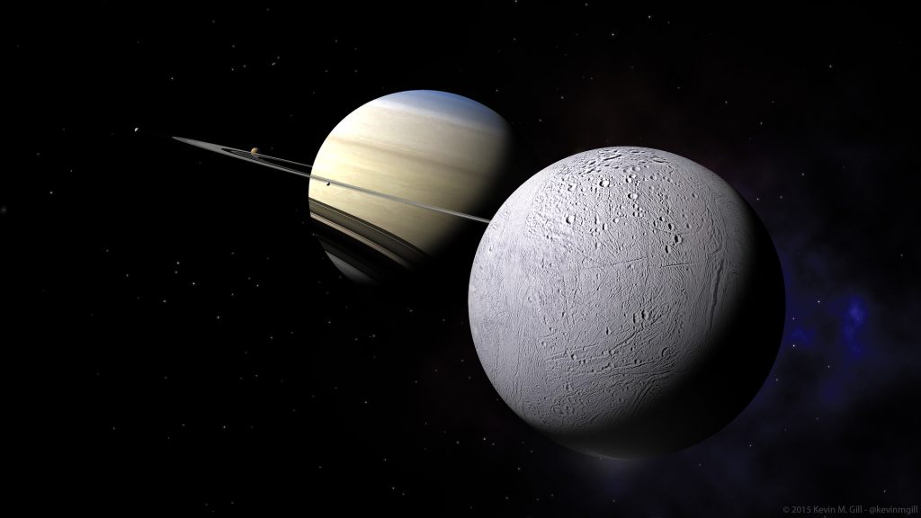Saturno ed Encelado