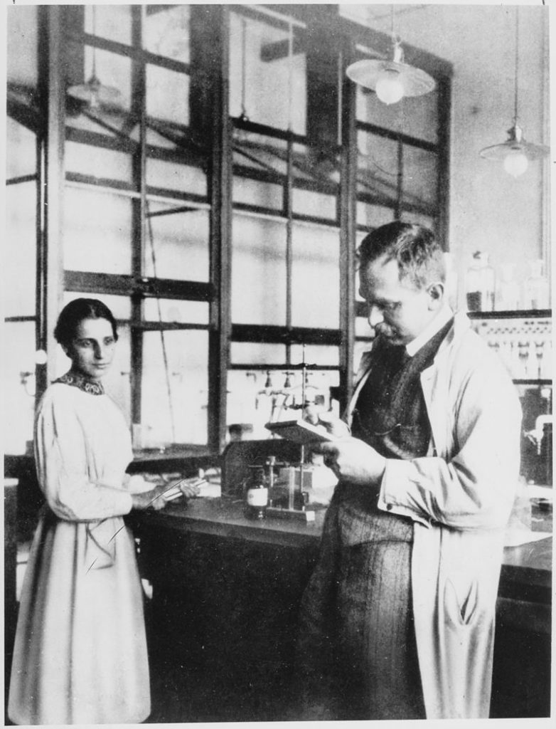 Lise Meitner insieme ad Otto Hahn