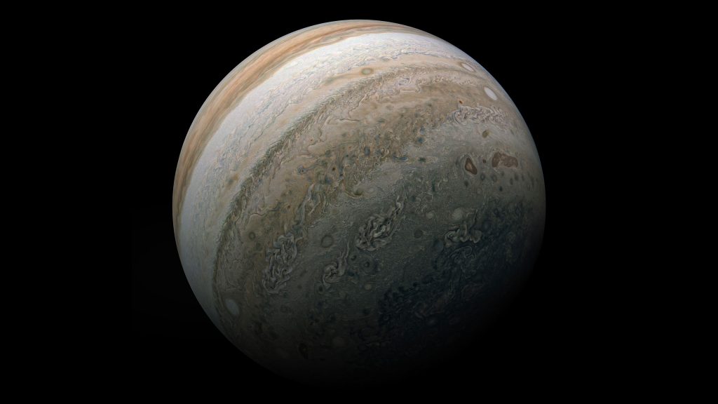 Giove ripreso da Juno