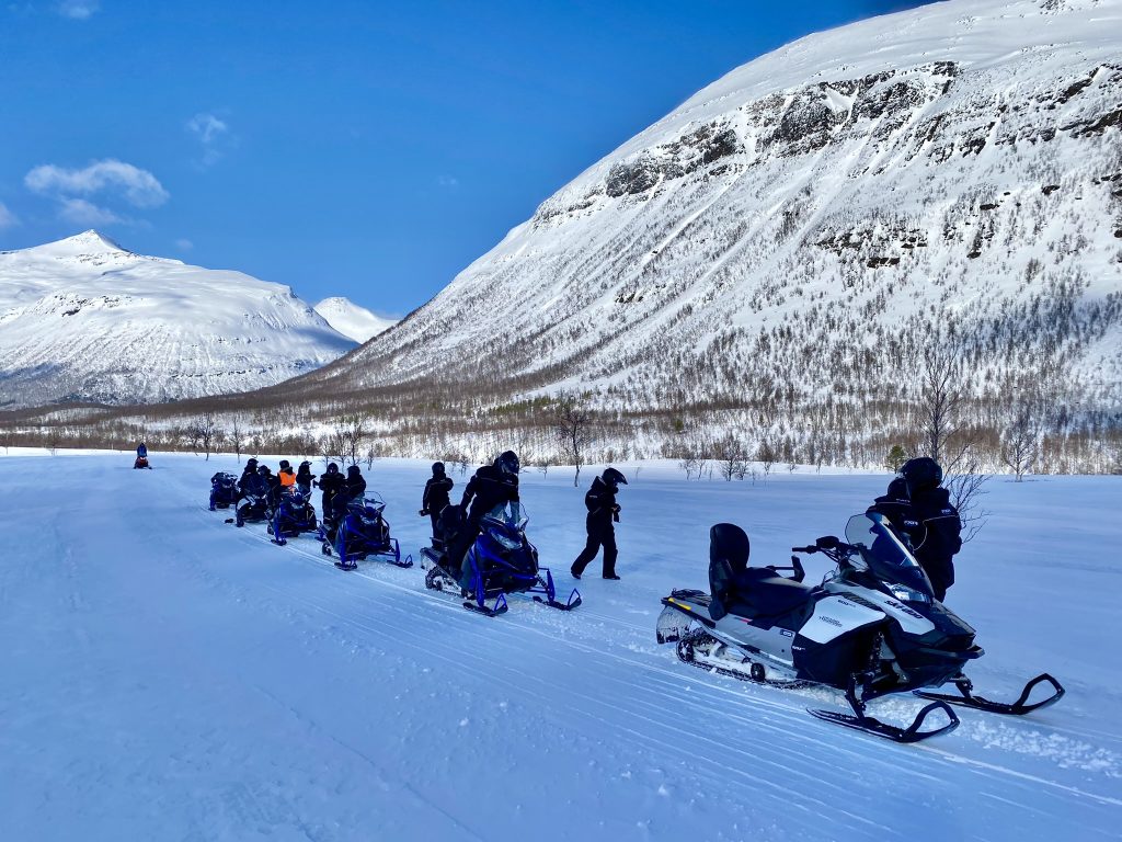 viaggio in norvegia motoslitta