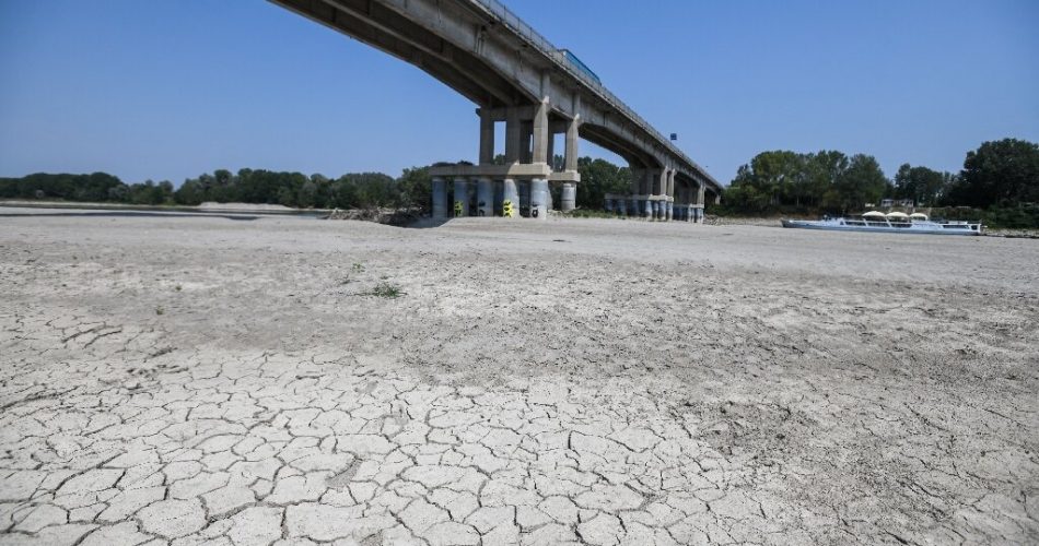 La siccità del fiume Po