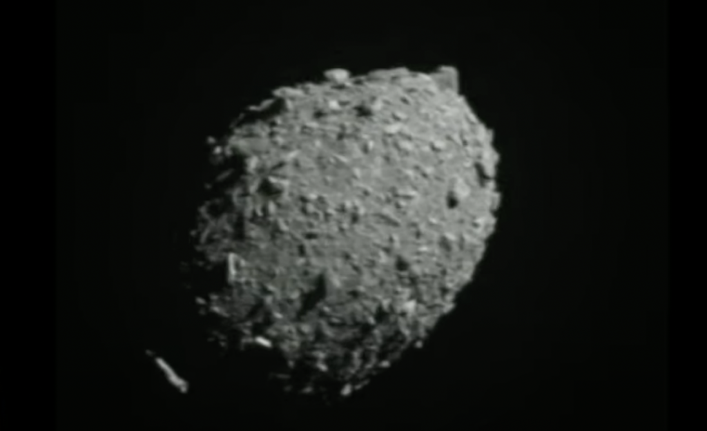 Asteroide Dimorphos ripreso da Dart
