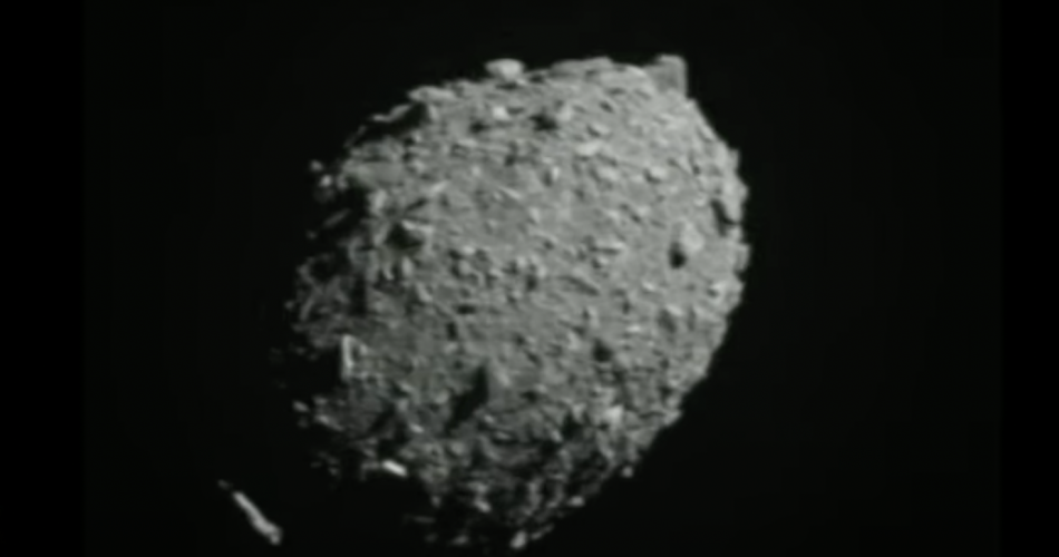 Asteroide Dimorphos ripreso da Dart