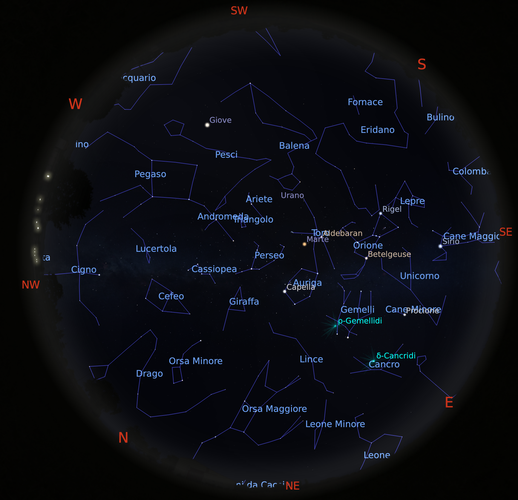 Il cielo di Gennaio 2023 Passione Astronomia