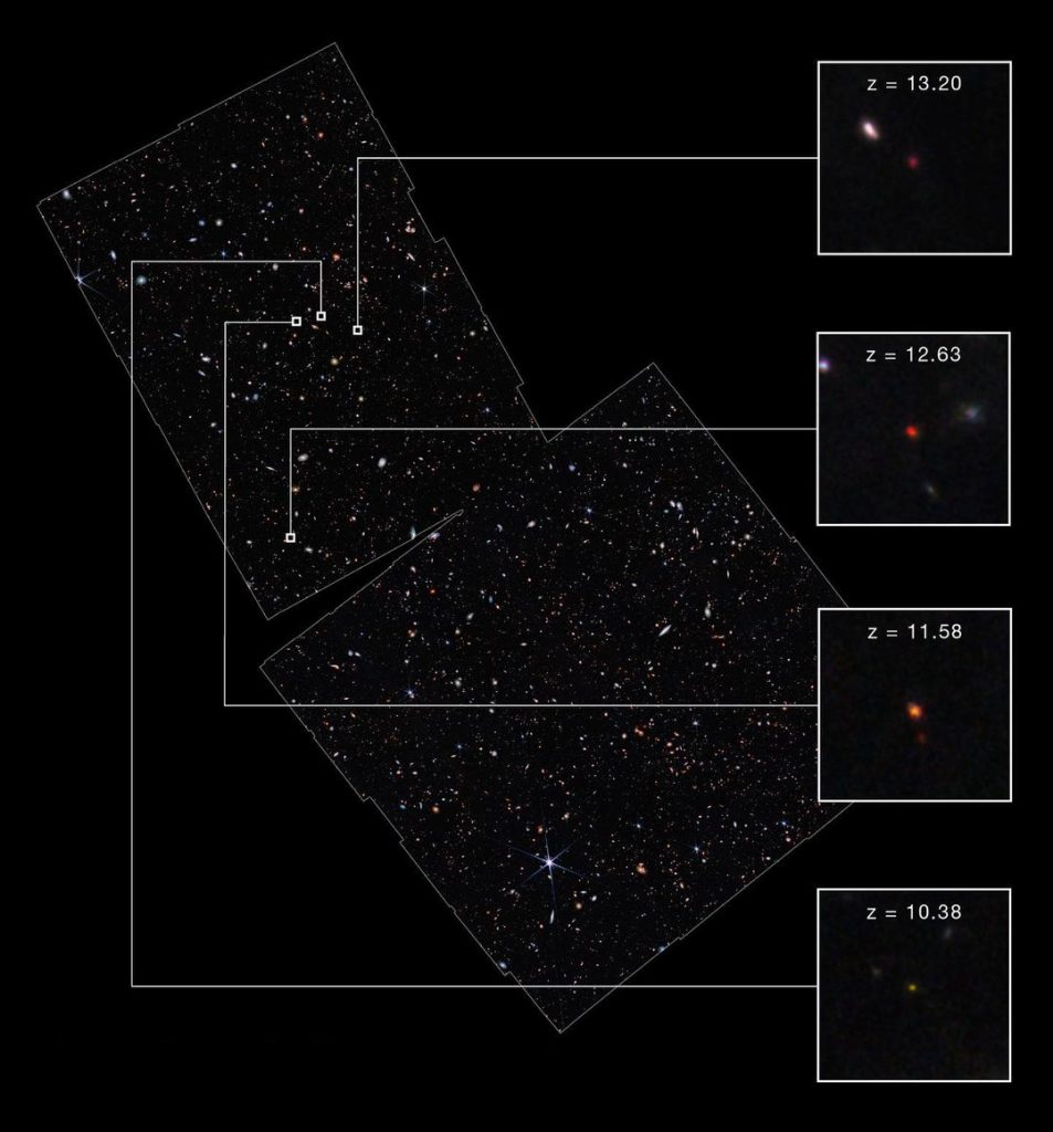 Le galassie primordiali 'viste' dal James Webb