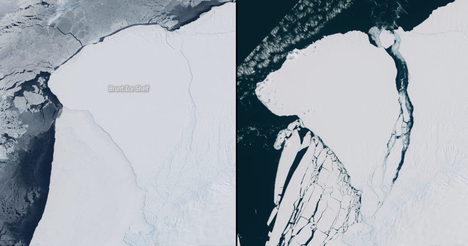 L'iceberg prima e dopo