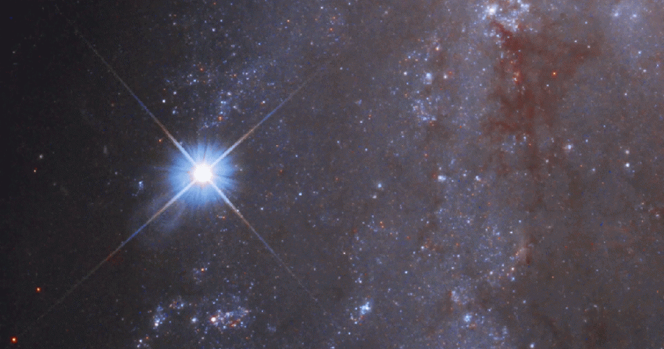 Filmato time-lapse dripreso dal telescopio spaziale Hubble della NASA, il quale mostra la supernova SN 2018gv spegnersi. ULTRASAT osserverà non solo lo spegnimento, ma anche l'inizio di tali eventi. Credits: NASA, ESA, and A. Riess (STScI/JHU) and the SH0ES team; acknowledgment: M. Zamani (ESA/Hubble).