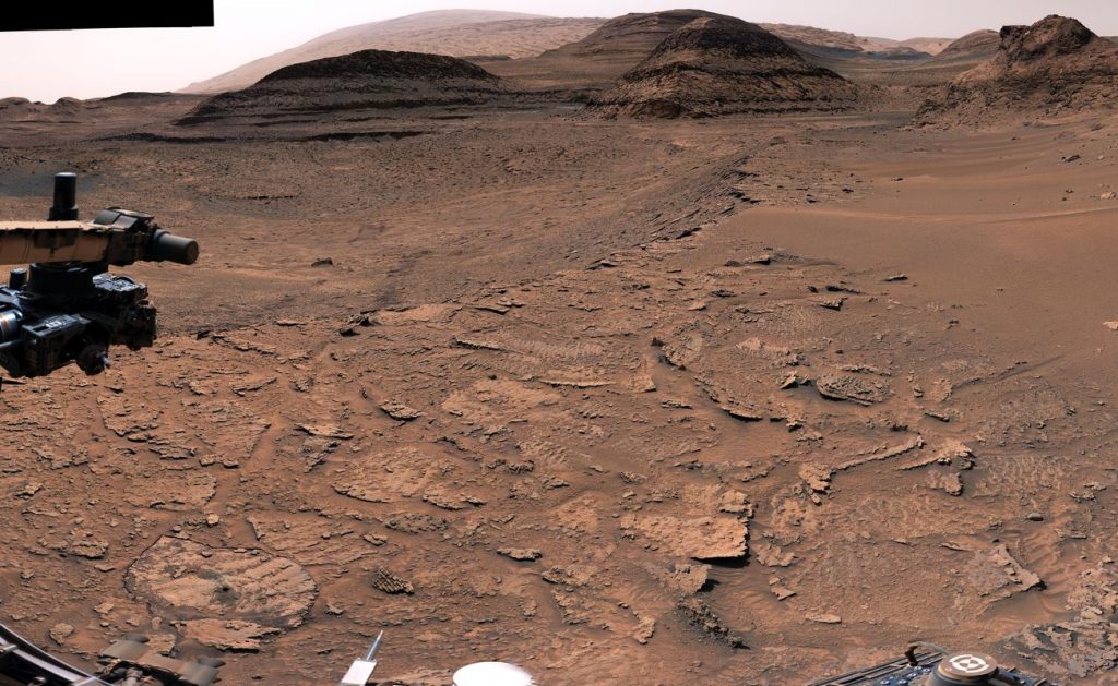 Panorama della Marker Band valley di Marte