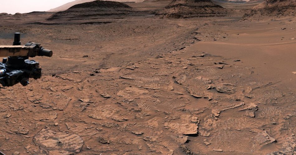 Panorama della Marker Band valley di Marte
