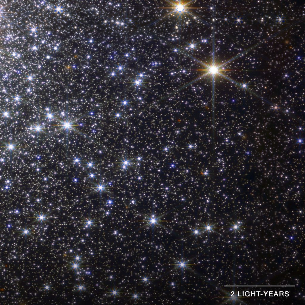 Dettaglio dell'ammasso globulare Messier 92