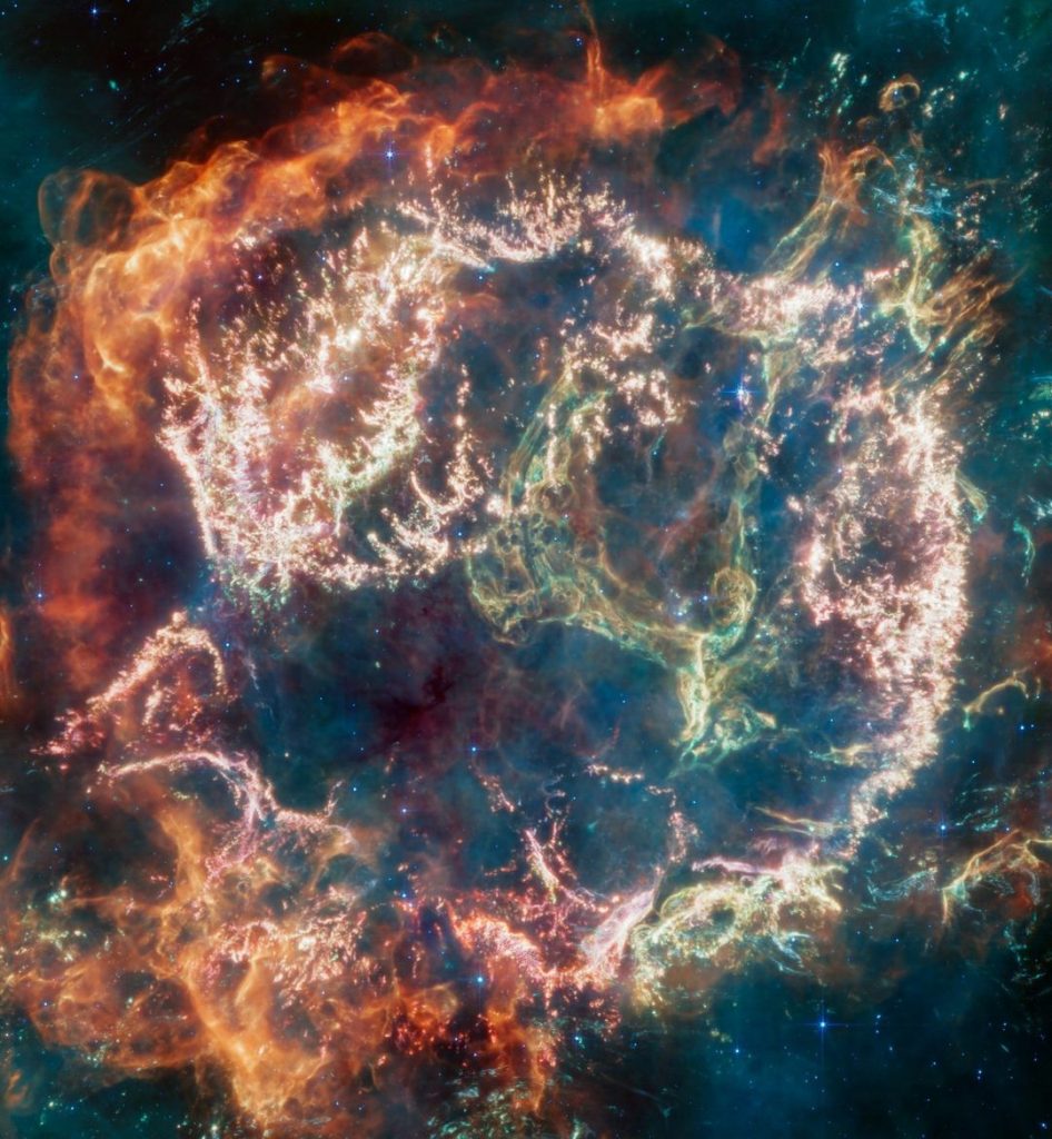 Cassiopeia A ripresa dal James Webb