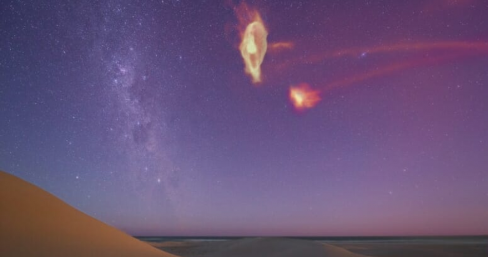 Ecco come apparirebbe la Corrente di Magellano nel cielo notturno