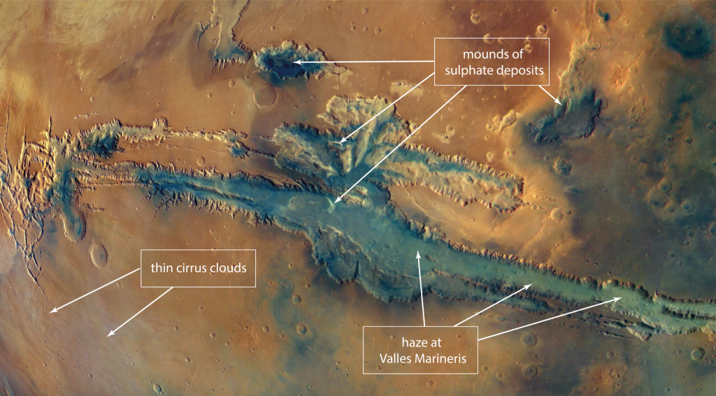 La Valles Marineris su Marte