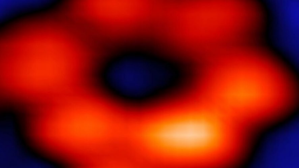 Look at the first image of a single atom in an x-ray