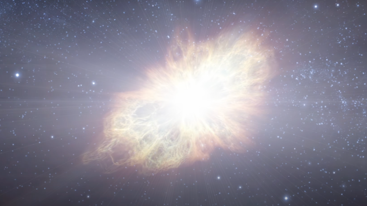 Esplosione di una stella, guarda la video simulazione di una supernova