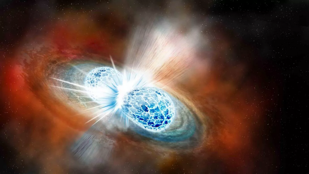 James Webb photographed a violent collision of neutron stars