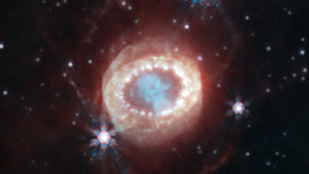 Never-before-seen structures inside Supernova 1987A!  James Webb’s photo is great