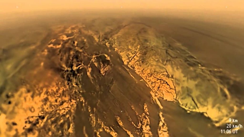 Metano líquido: ¡Aquí está el vídeo real del descenso de la sonda Huygens a Titán!
