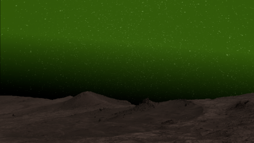Resplandor verde en Marte