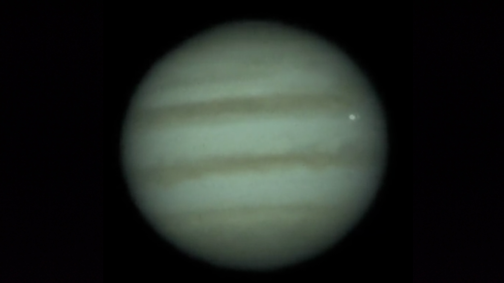 Jupiter has been hit by an object again: watch the video from Japan