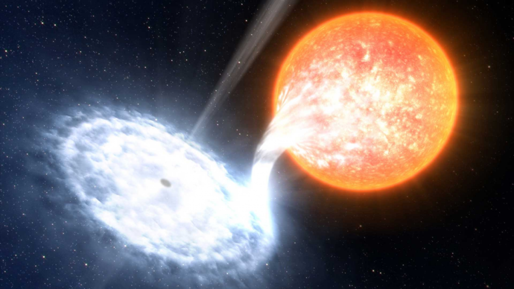 Eight stars are swallowed by a black hole a million times the size of the sun. Watch the video