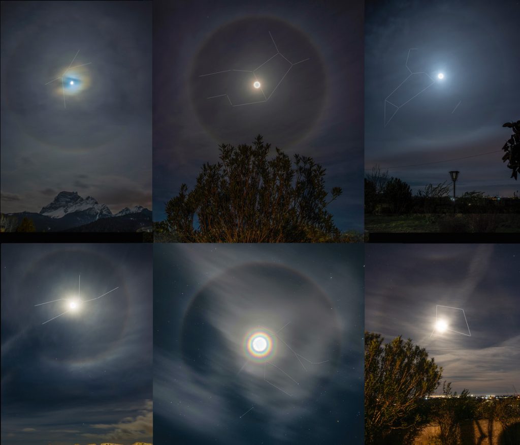 Ieri visibile un cerchio intorno alla Luna era un alone lunare! Foto e spiegazione Passione