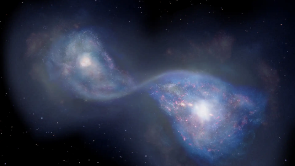 Galassie fusione Hubble