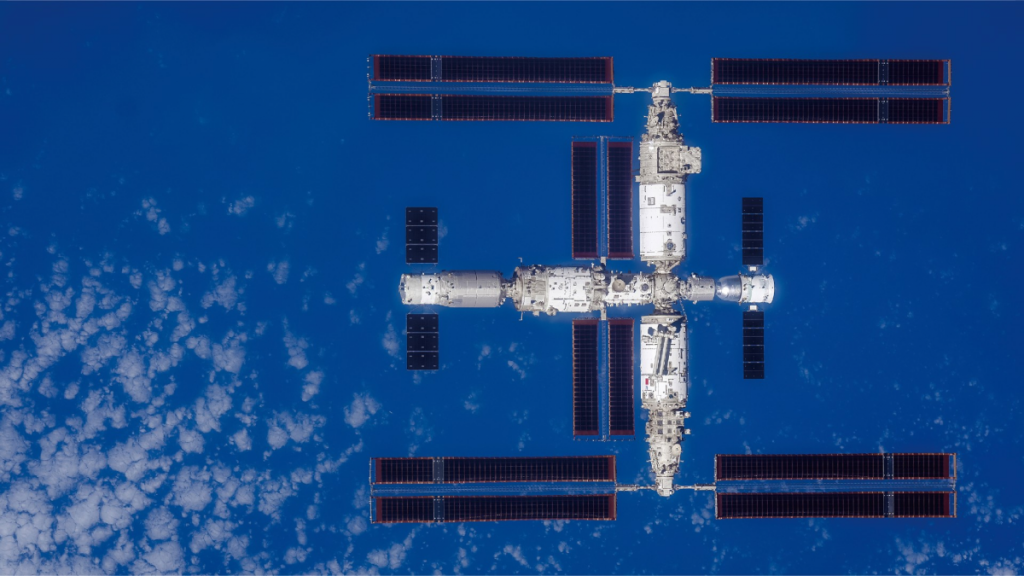 Tonight's brilliant corridor of the Chinese space station is visible to the naked eye, evidence