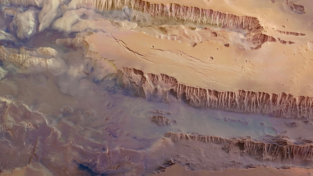 Marte Valles Marineris Acqua