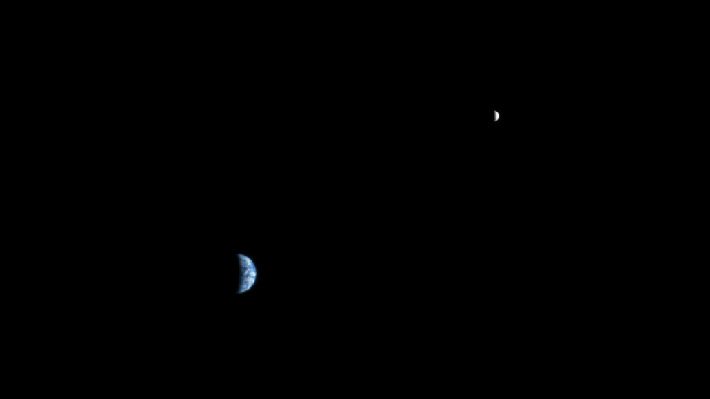 Earth and moon photographed from Mars: Watch the amazing video captured by the European Space Agency's probe
