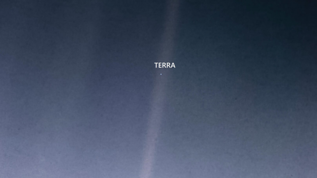 Terra pale blue dot