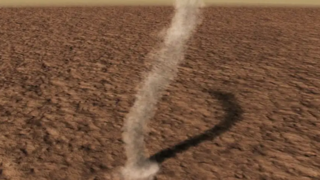 Perseverance Marte dust devil