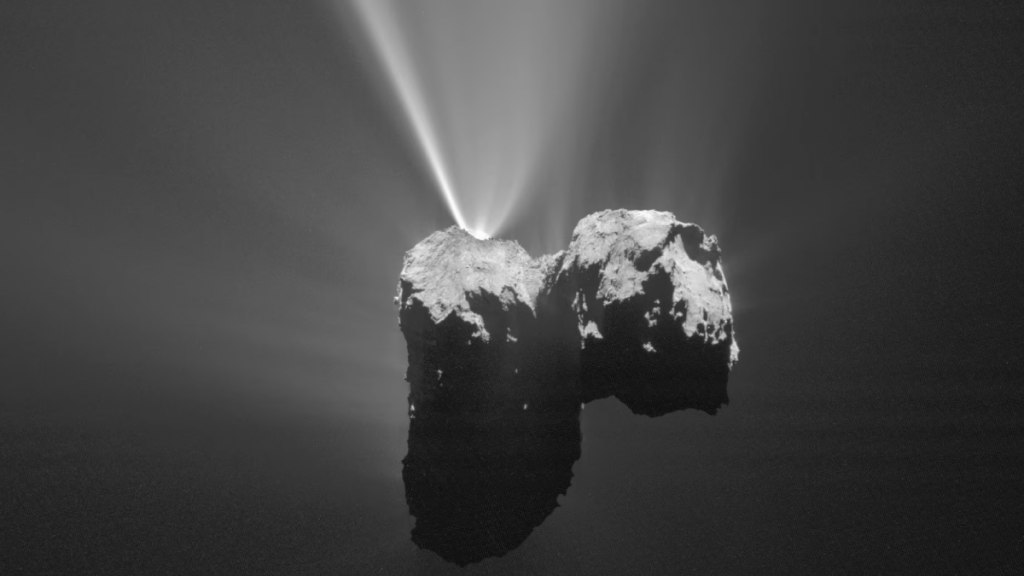 Watch a real video of the comet's surface