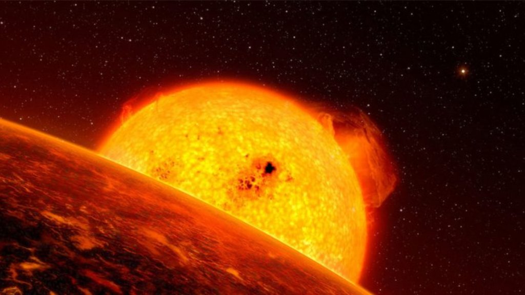 Terra destino stella gigante rossa