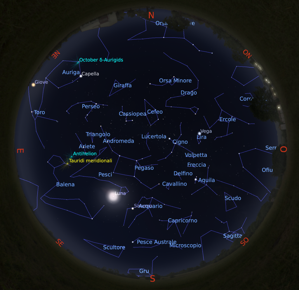 Costellazioni, cielo di Ottobre 2024