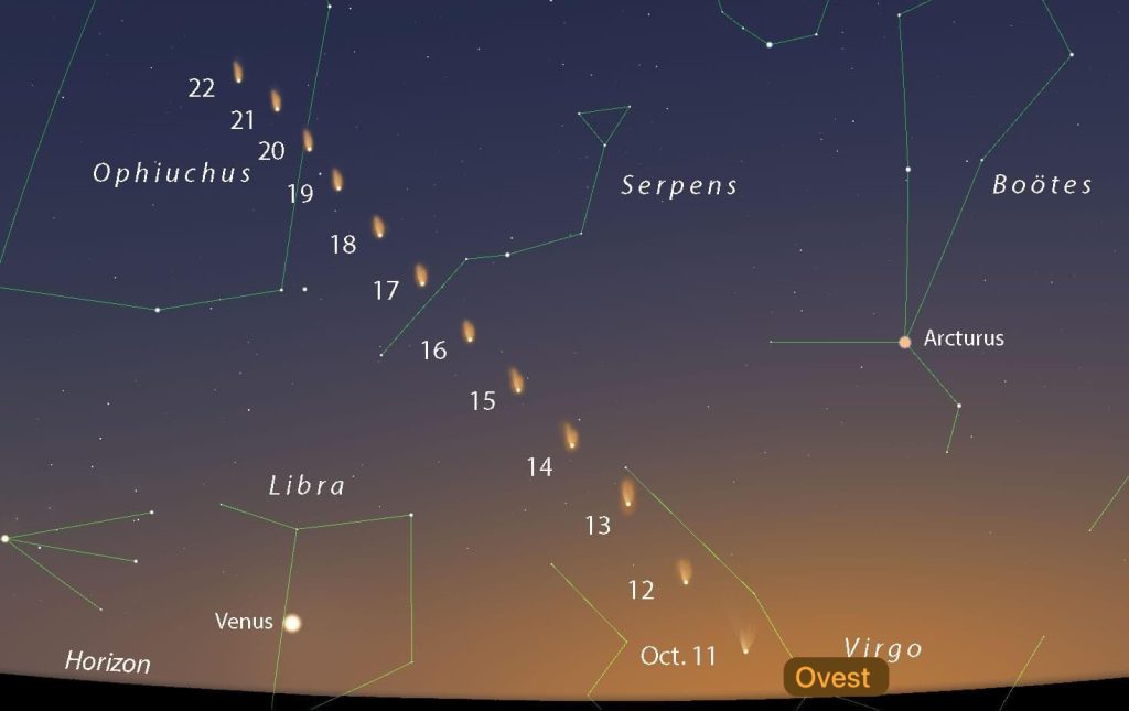 Mappe della cometa C/2023 A3