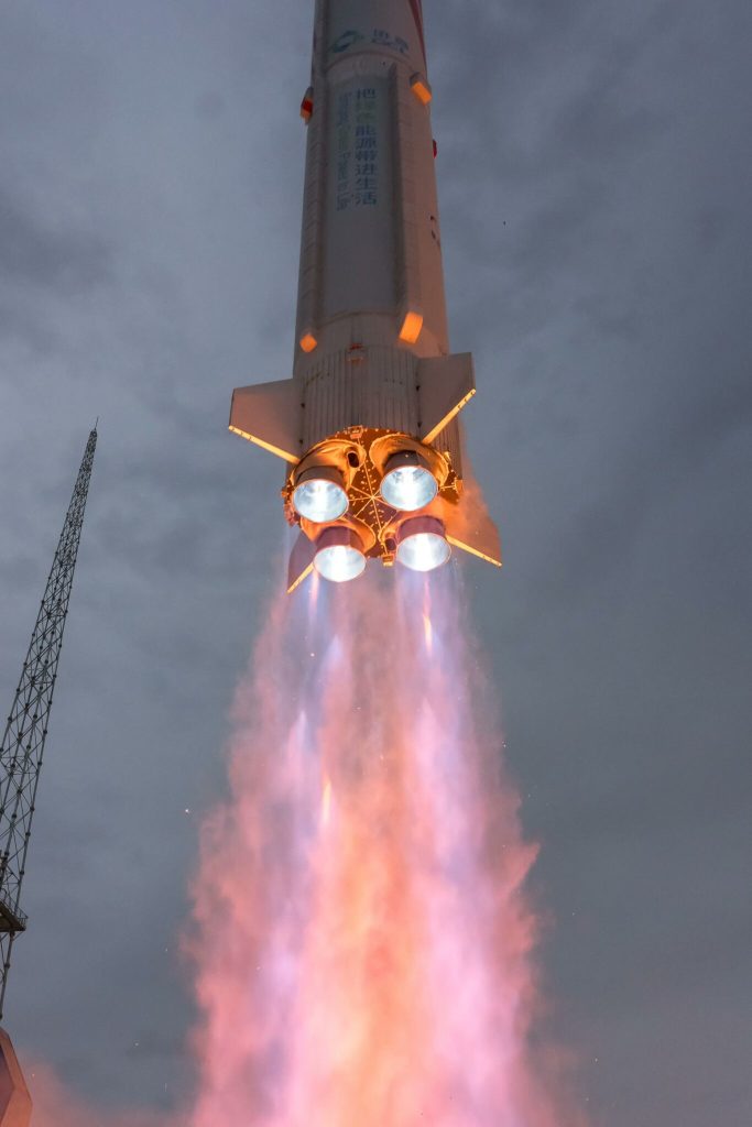 Il primo lanciatore a Methalox a raggiungere l'orbita terrestre con successo: il cinese Zhuque-2. Credito: Landspace