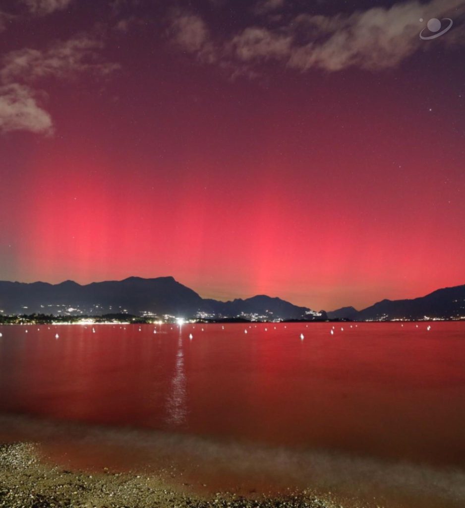 Aurora Boreale sul Garda