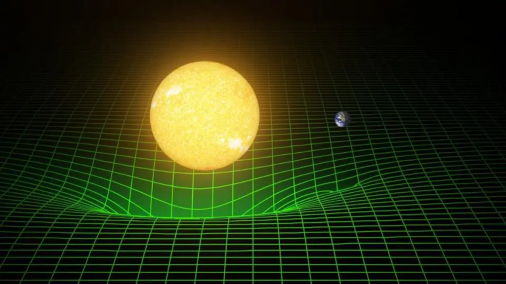 Tessuto spaziotempo gravità