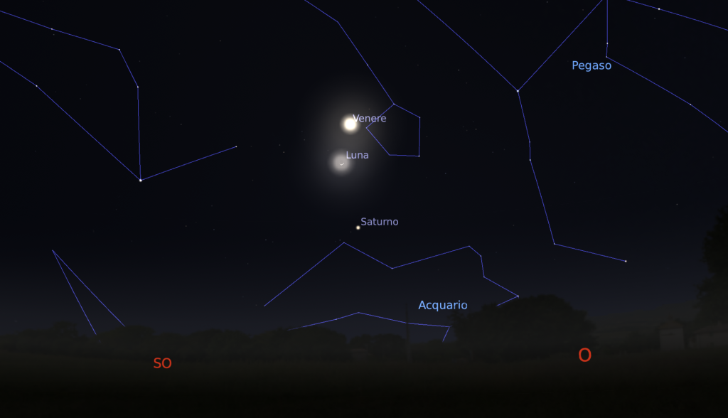 Congiunzione Luna Venere